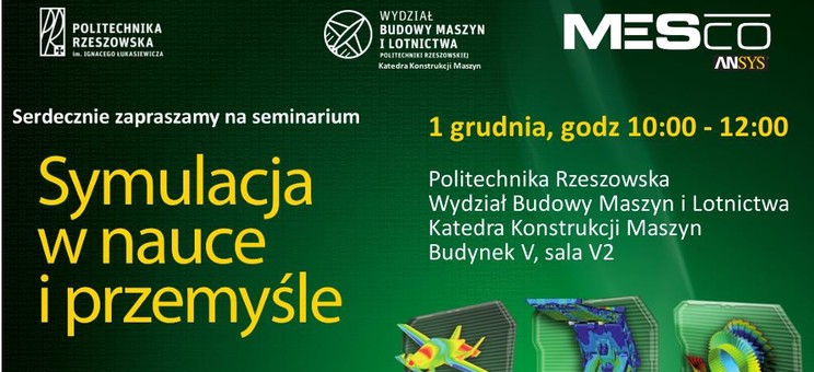 Zaproszenie na seminarium „Symulacja w nauce i przemyśle